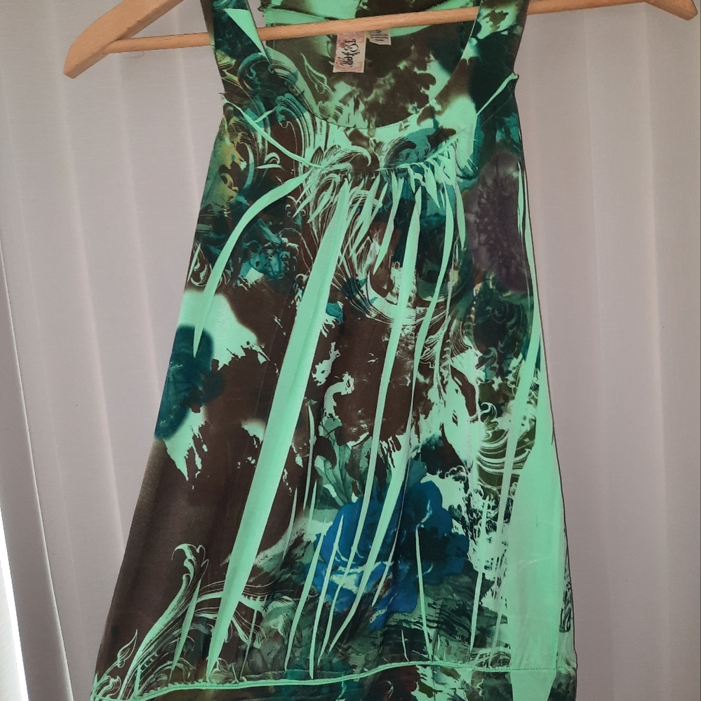 Pretty Green and Brown Tank top Size Small by L8teR